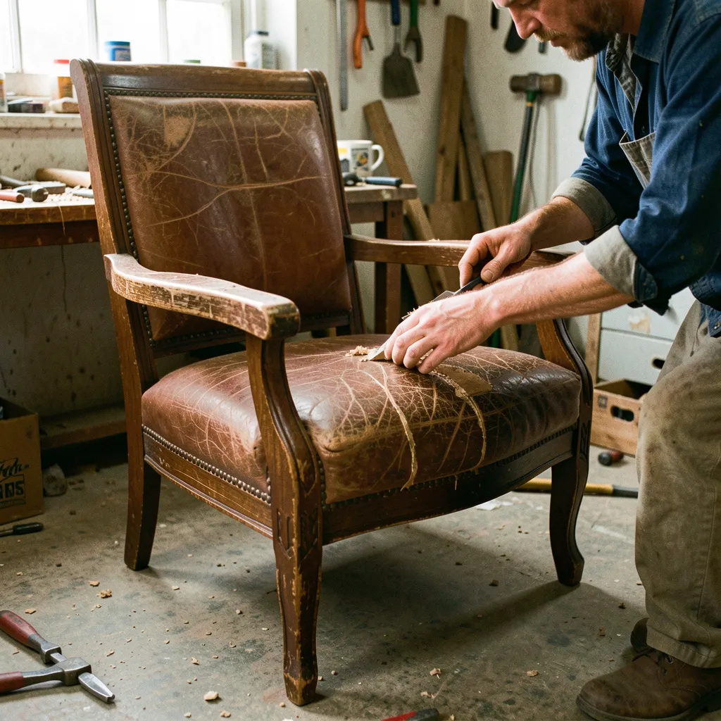 Wood furniture restoration